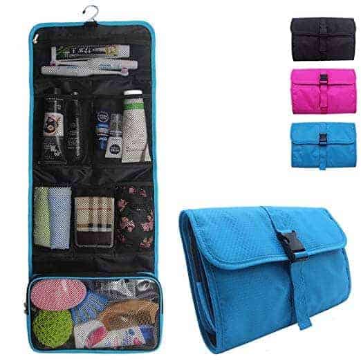 Womens Ultimate Travel Toiletries Bag, Shampoo, Conditioner, Body Wash, Bar  Soap, Deodorant, Toothbrush, Toothpaste, Floss, Nail Polish Remover Pads,  Bundle of TSA Approved Size (Clear Women's Bag)