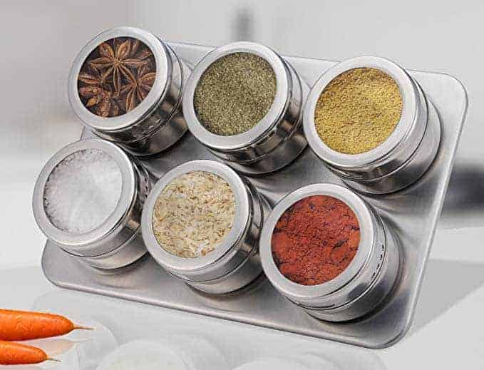 magnetic spice holder for campervan