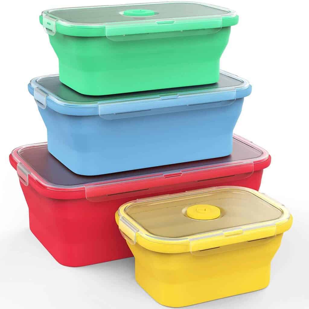 COLLAPSIBLE FOOD STORAGE CONTAINERS