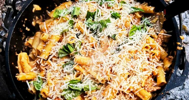 dutch oven baked ziti
