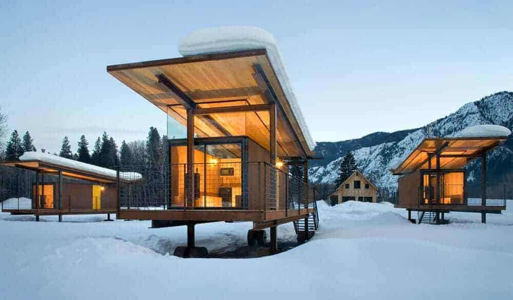 rolling huts glamping winthrop wa