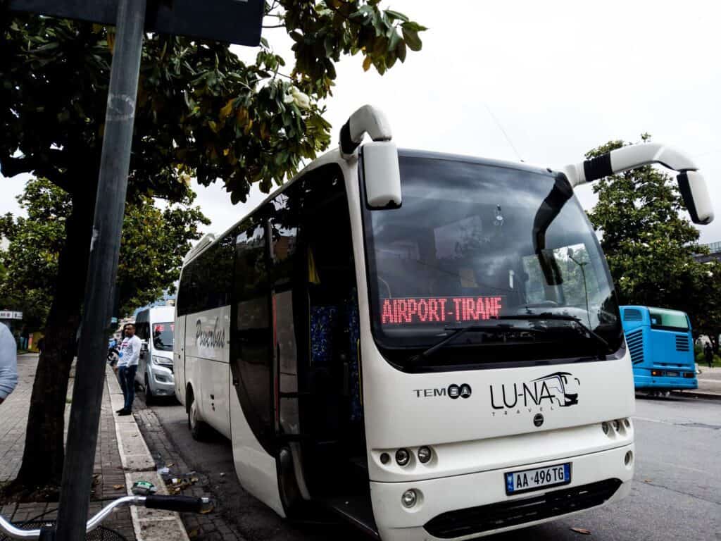 TIRANA AIRPORT BUS STATION