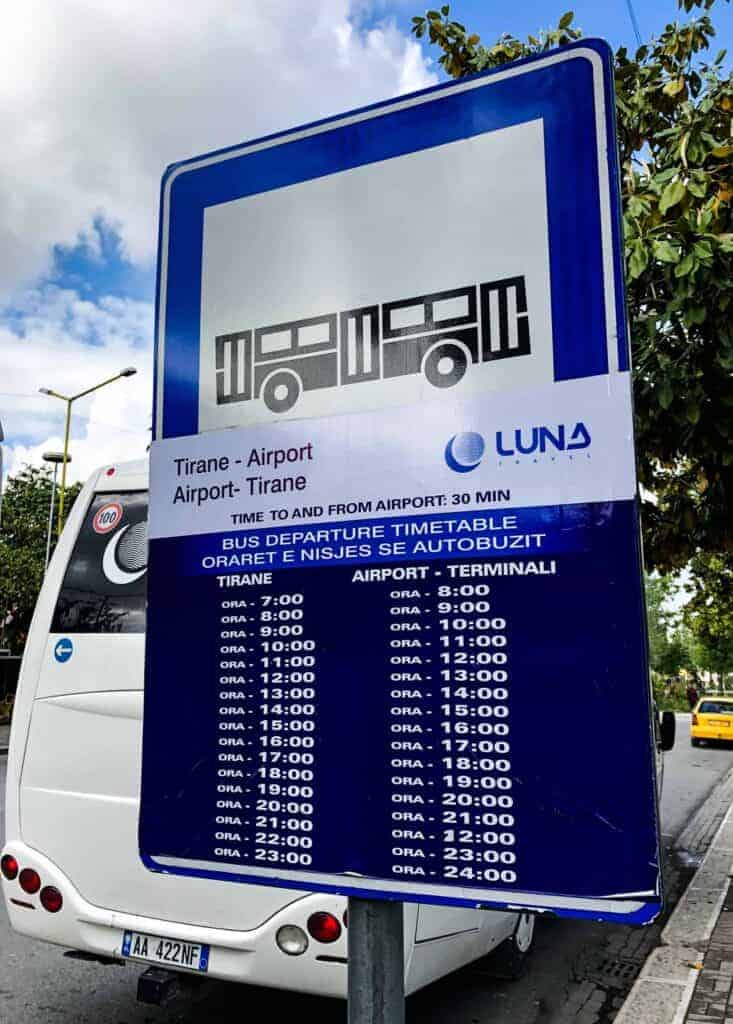 TIRANA AIRPORT BUS STATION
