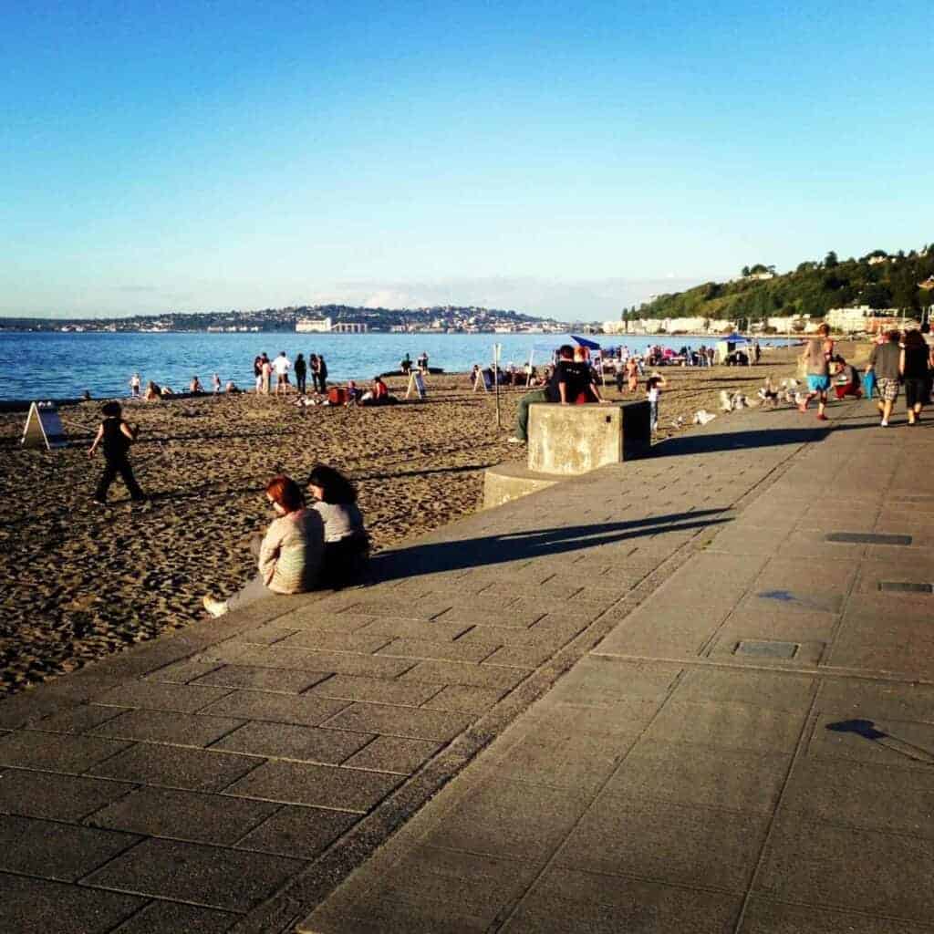 alki beach west seattle