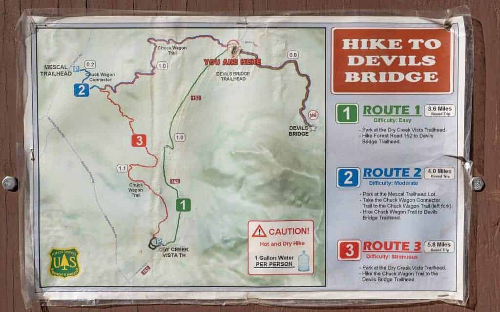 devils bridge trail map