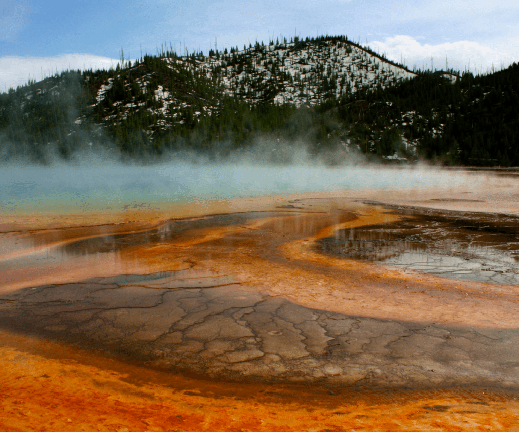 yellowstone national park in winter