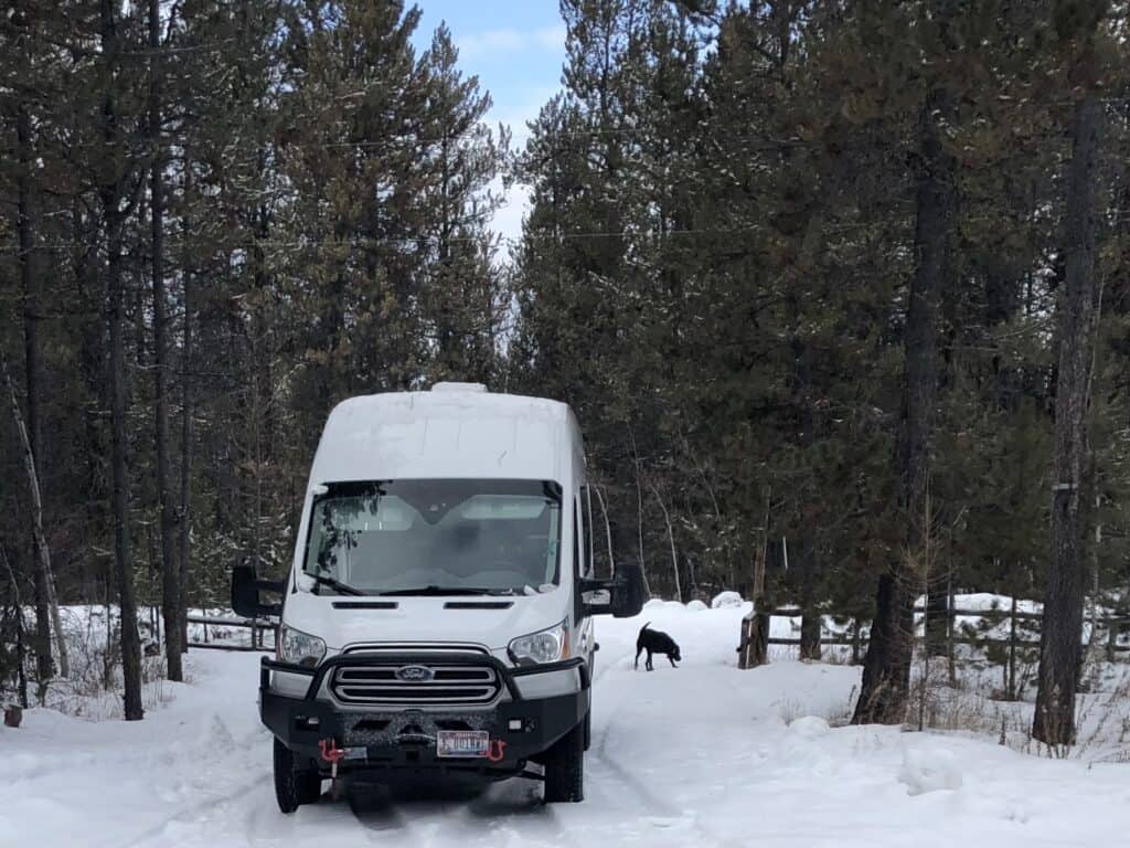 winter vanlife