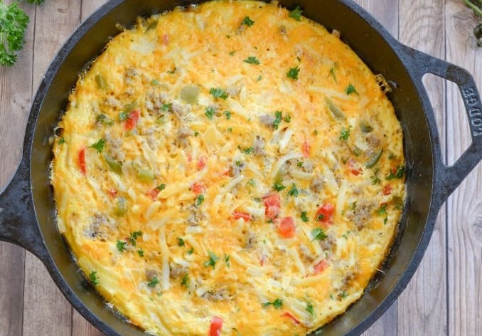 Dutch oven breakfast scramble