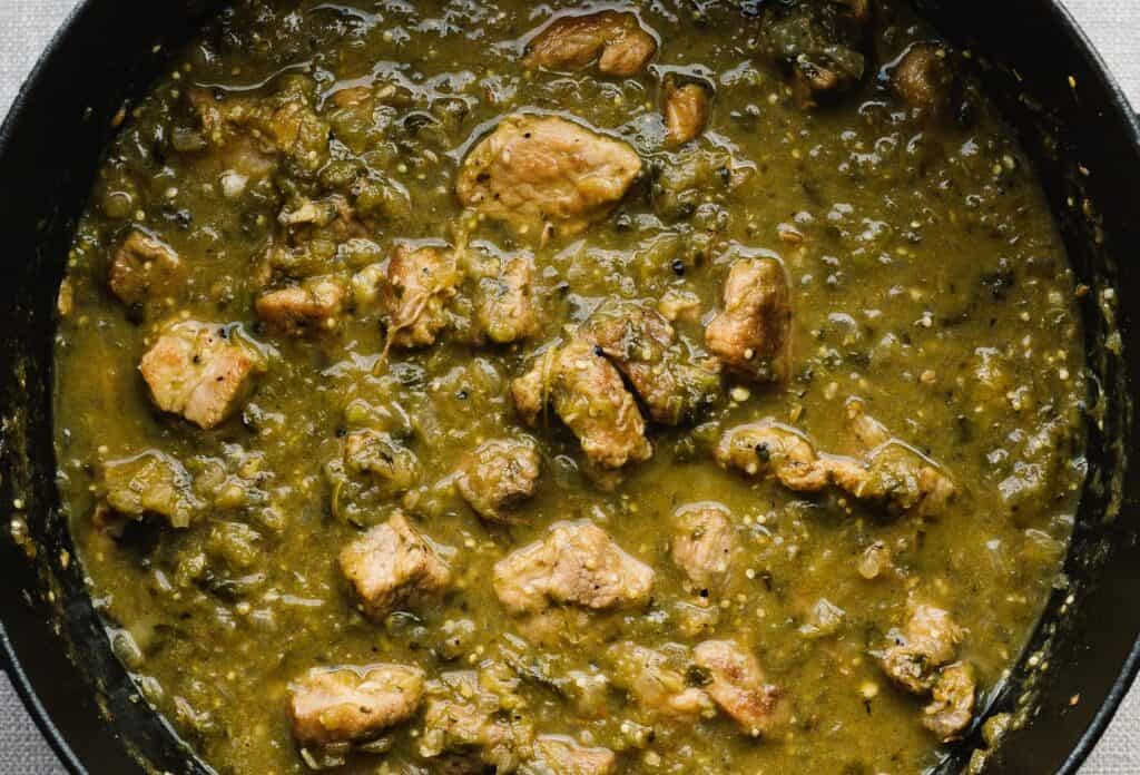 dutch oven pork chili verde