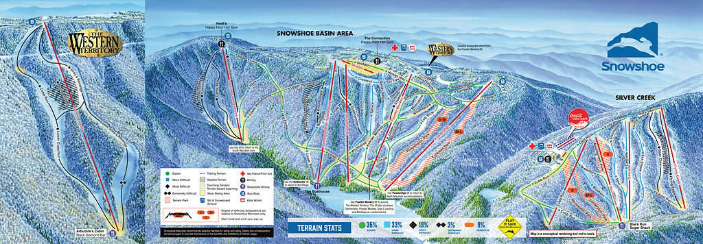 snowshoe mountain ski area