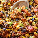 crockpot Quinoa and Black Bean Casserole