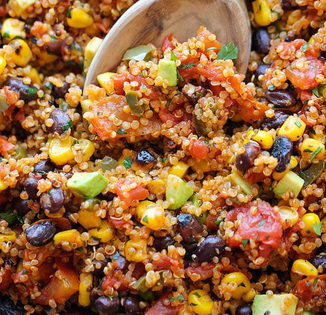 crockpot Quinoa and Black Bean Casserole