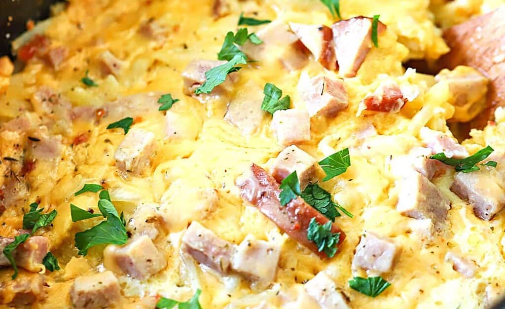 Crockpot camping Breakfast Casserole 